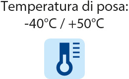 Superclick - Temperatura di posa: -40° C/+50° C