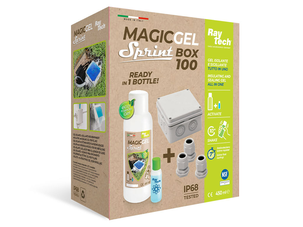 Boîte avec gel d'étanchéité pour rigide et souple OHMTEC